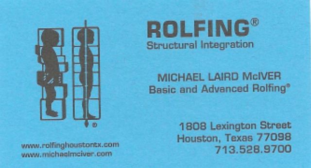 Rolfing Structural Integration