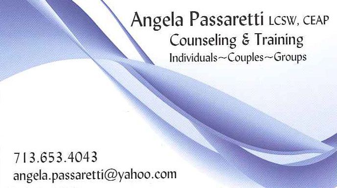 Angela Passaretti, LCSW, CEAP  Counseling and Psychotherapy